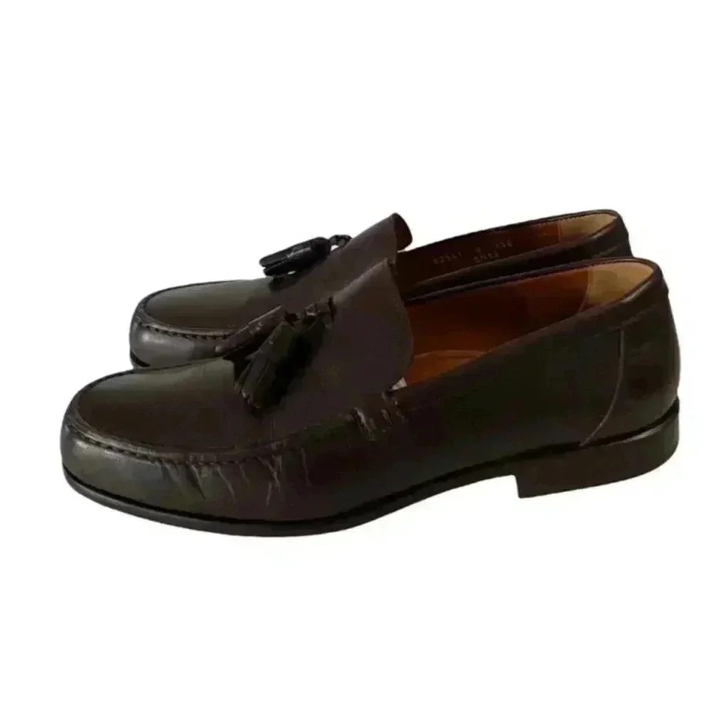 Roberto Botticelli x Aldo Bruce Tassel Loafers Italian Leather Men’s 9 Preppy